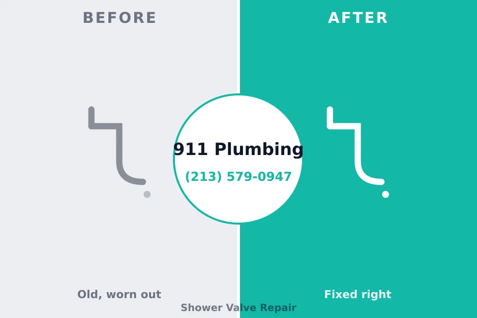 Before and after: plumbing repair Russellville, AL